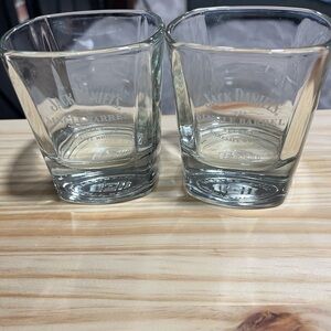 Jack Daniels single barrel Clear Glass Tumbler Set
